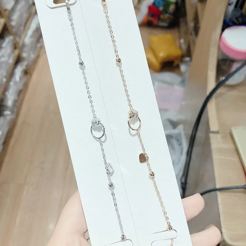 Real Gold Electroplated Micro-Inlaid Heart Love Heart Bracelet Special-Interest Design Bracelet Fresh Korean Style Bracelet