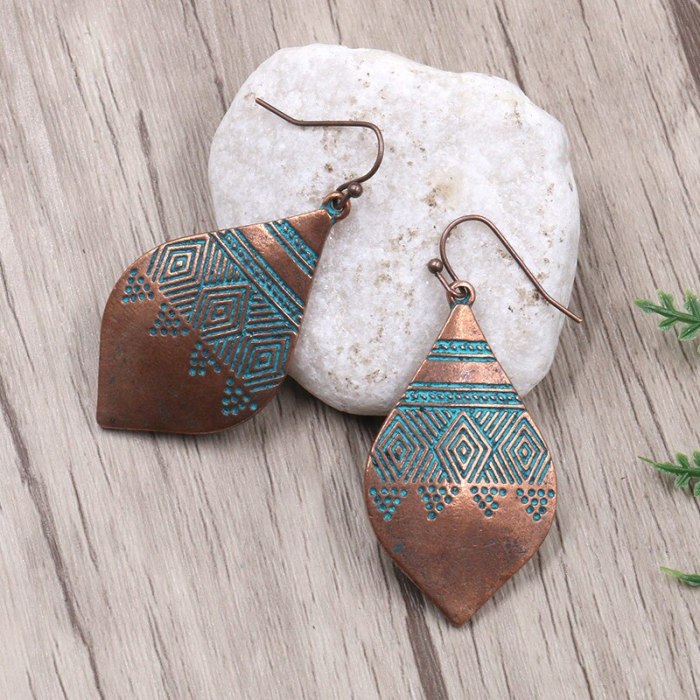 Ornament Europe and America Cross Border Exaggerated Personalized Alloy Geometric Antique Trend New Earrings Wholesale