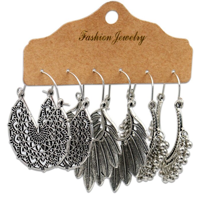Set Earrings Female Fashion Alloy Accessories Creative Punk U Shape Earrings Eardrops Wholesale