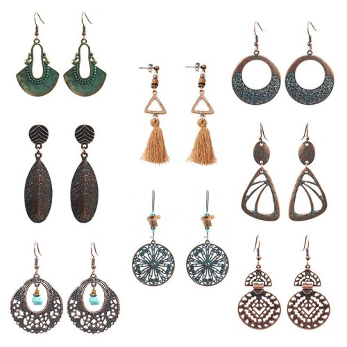 Hot Sale Earrings Set European and American Popular Antique Earring Jewelry Women Wholesale