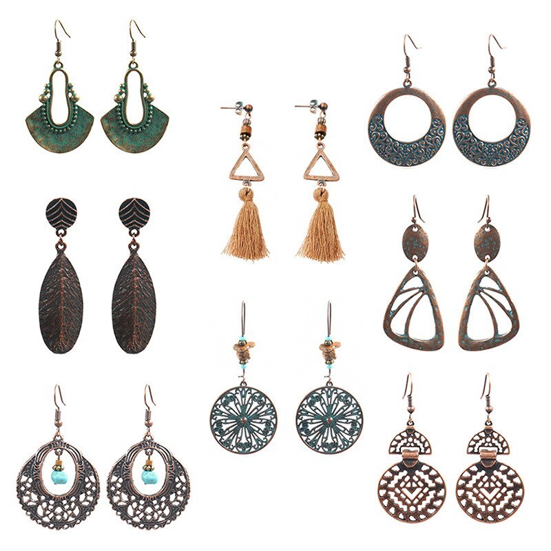 Hot Sale Earrings Set European and American Popular Antique Earring Jewelry Women Wholesale