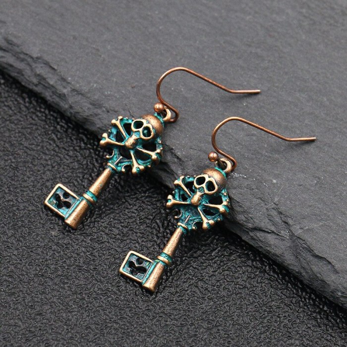 Cross-Border Hot Sale Earrings Halloween Gift Skull Earrings Original Fashion Earrings European and American Accessories