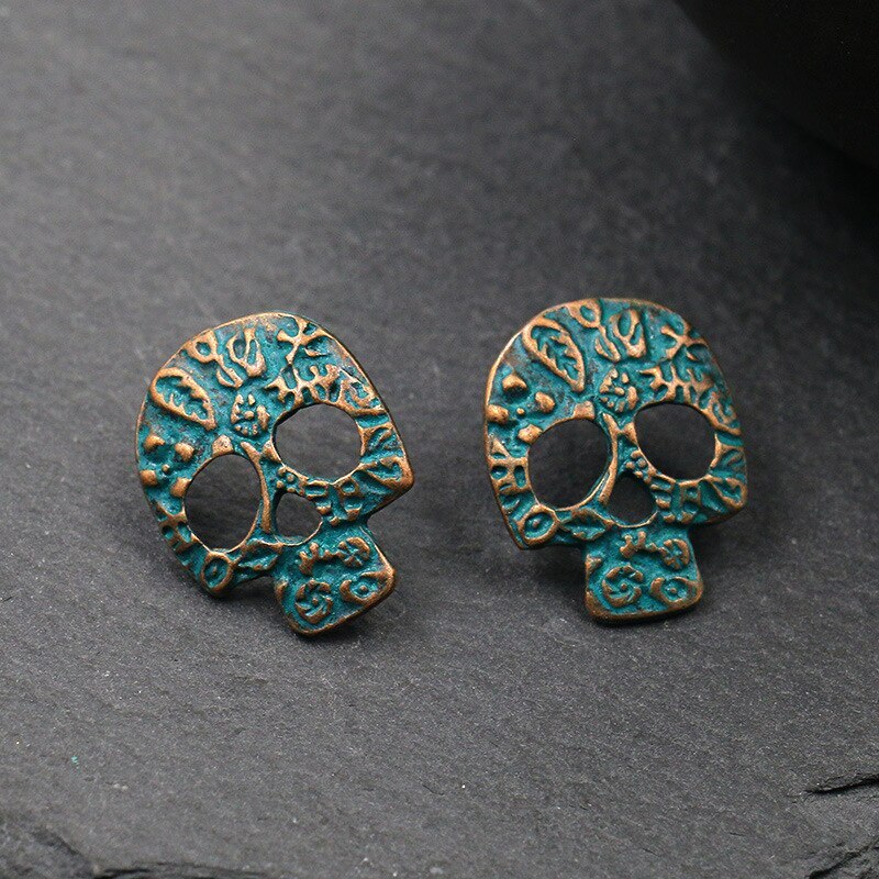 Cross-Border Hot Sale Earrings Halloween Gift Skull Earrings Original Fashion Earrings European and American Accessories