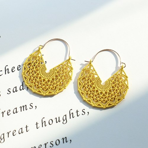 Korean Popular Trendy Spring Earrings Geometric Earrings New Personality Minimalist Elegant Internet Celebrity Small Jewelry