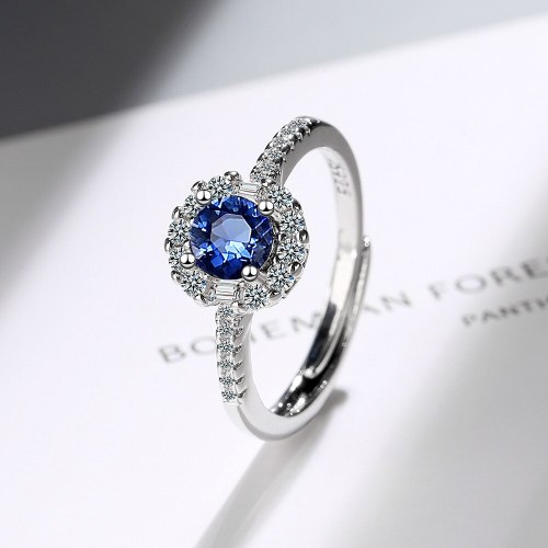 Flash Zirconium Diamond Ring Open Mouth Design Fashionable Temperament Ring Women's Ring Bracelet Xzjz392