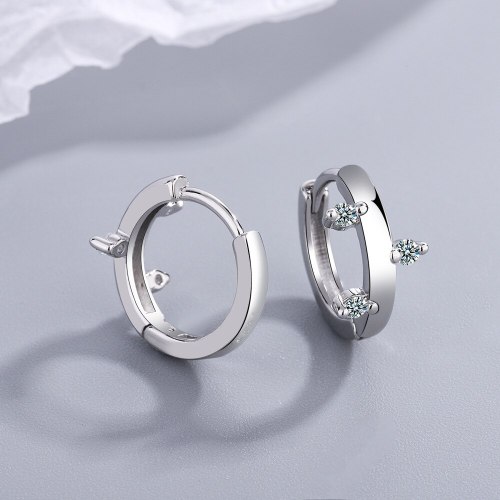 Mori Elegant Lady Branch Ear Clip Artistic European and American Women's Diamond Branch Buds Earrings Xzeh649