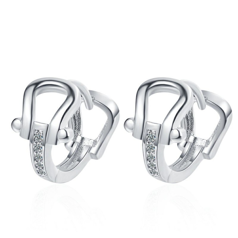 Women's Diamond Horseshoe Ear Clip Korean-Style Personalized Earrings Xzeh634