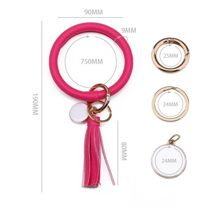 New European and American Tassel Pendant Bracelet Women's Bracelet Keychain Wholesale
