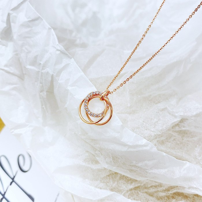 Ornament New Special-Interest Design Multi-Layer Pendant Personal Influencer All-Matching Graceful Women's Necklace 040