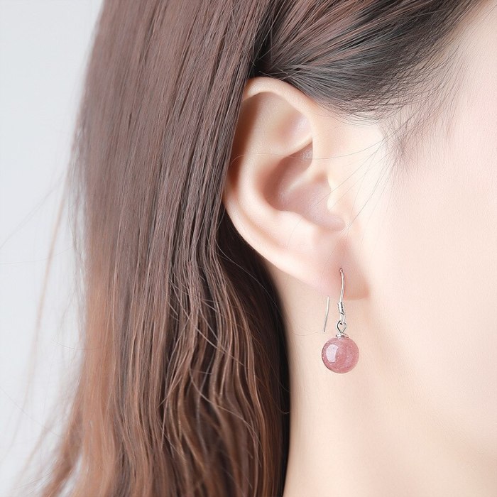 Earrings S925 Silver Women's Korean-Style Fashion Shell Pearls Earrings Sweet Instafamous Niche Temperament Earrings E075