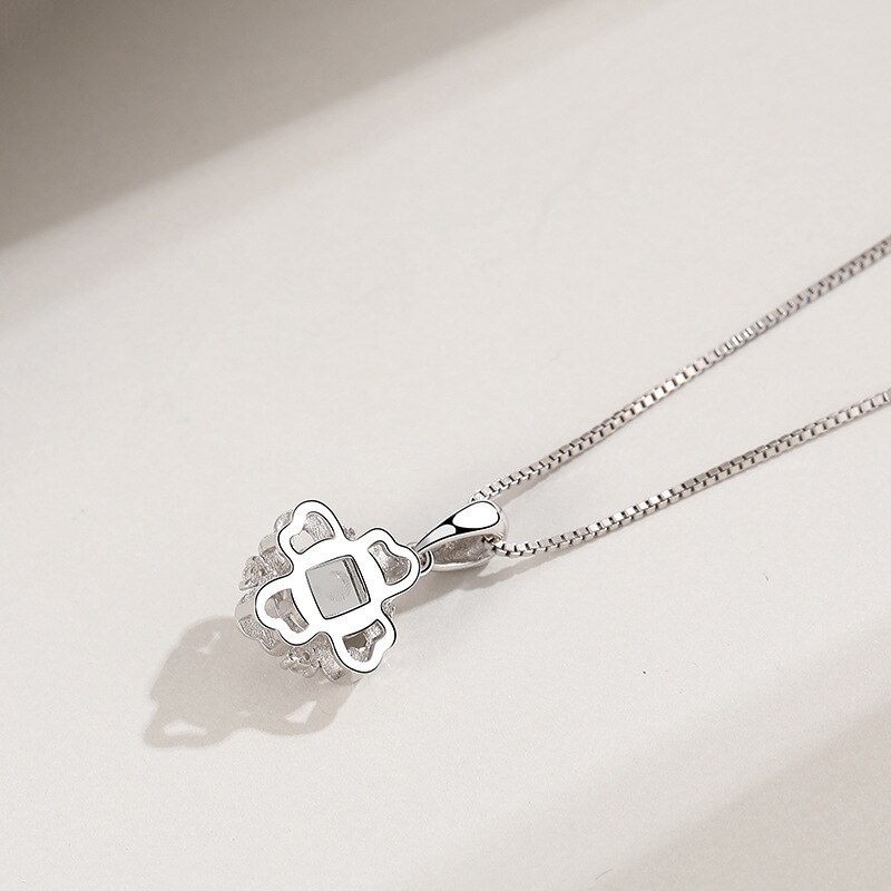 S925 100 Languages I Love You Sterling Silver Projection Necklace Pendant Female Online Influencer Ins Fashion Clavicle Chain