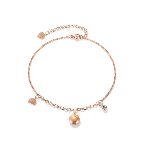 Ornament Summer New Special-Interest Design Hong Kong Style Stylish Graceful Simple All-Matching Titanium Steel Anklet