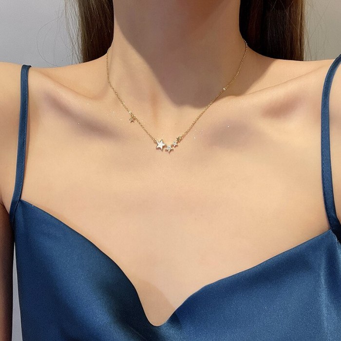 2021 New Fashion Titanium Steel Necklace for Women XINGX Design Sense Clavicle Chain Simple Temperament Necklace