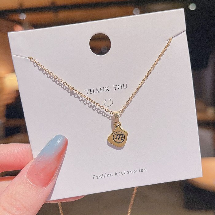 Fashion Design Geometric Irregular Pendants Titanium Steel Necklace Women's Simple Temperament Girlfriend Gifts Clavicle Chain
