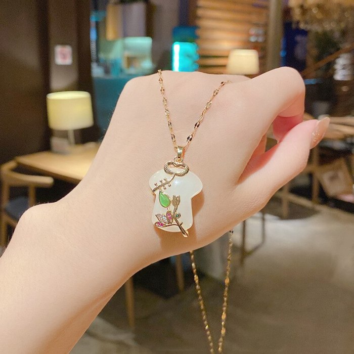 New Niche Design Retro Fashion Clothes Necklace for Women Ins Simple Cold Style Clavicle Chain Fashion