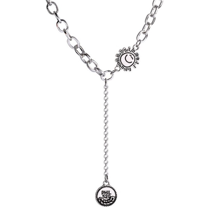 Retro Ins Necklace Personalized Temperament Clavicle Chain Women's Simple Short Necklace Pendant Accessories