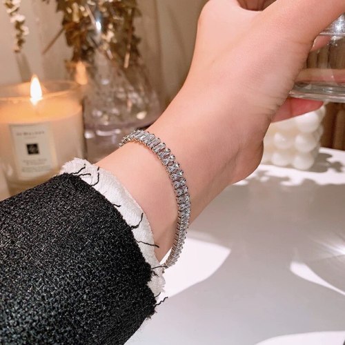 Korean-Style Simple Pearl Bracelet Female Glitter Zircon Bracelet Mori Style Student Star Moon Zircon Bracelet Female