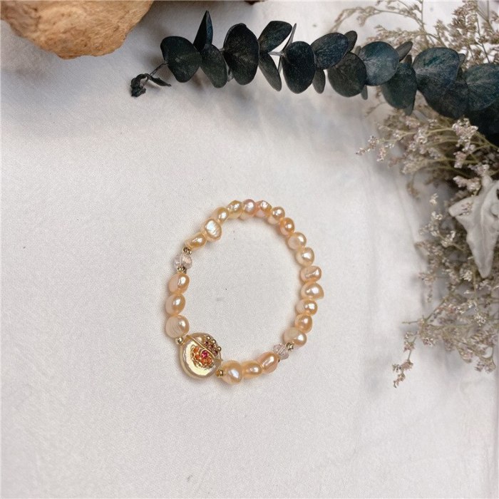 Creative Pearl Bracelet Baroque Freshwater Pearl Elastic String Graceful Online Influencer Bracelet Cross-Border Jewelry