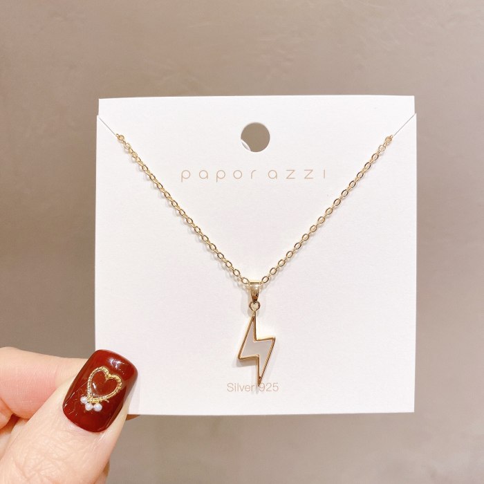 Unique Design Necklace Creative Lightning Shell Clavicle Chain Female Simple Internet Influencer Fashionmonger Necklace