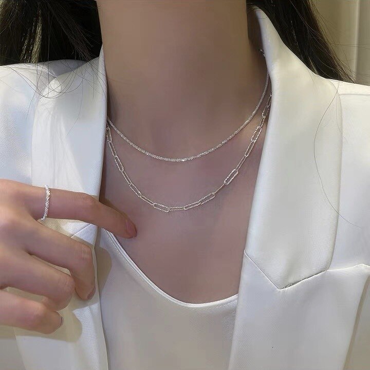 Starry Necklace Female Korean Style Sense of Design Geometric Clavicle Chain Minority Simple Hot Sale Necklace