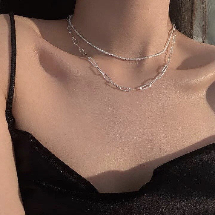 Starry Necklace Female Korean Style Sense of Design Geometric Clavicle Chain Minority Simple Hot Sale Necklace