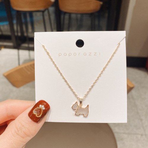 Korean Style Personalized Spring and Summer New Necklace Design Cartoon Puppy Necklace Fashion Shell Clavicle Chain Fashion