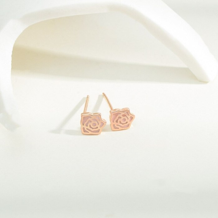 Sterling Silver Needle Fashion Girl Three Piece Set Combination Ear Studs One Card Three Pairs Bowknot Student Ear Studs