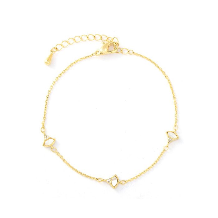 Personality Fashion Trending Ins Cold Style Mother Shell Small Skirt Fan Bracelet Personality Fashion Female Hand Jewelry