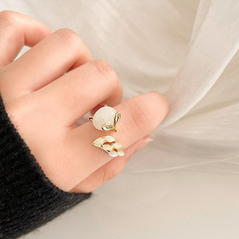 Designed Fox Ring Female Ins Trendy Special-Interest Design Cold Wind Net Red Open Ring Index Finger Ring