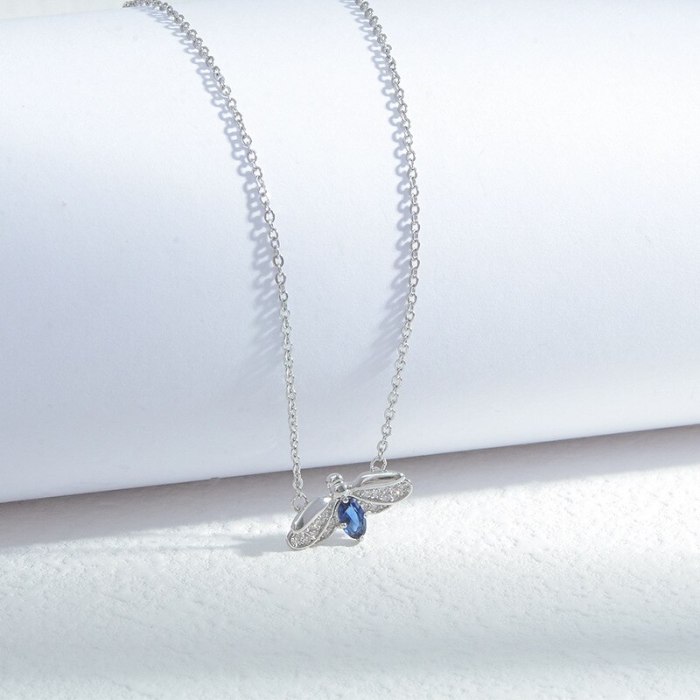 Element Crystal Butterfly Necklace for Women Micro-Inlaid Full Diamond Exquisite Light Luxury Clavicle Chain Jewelry Wholesale