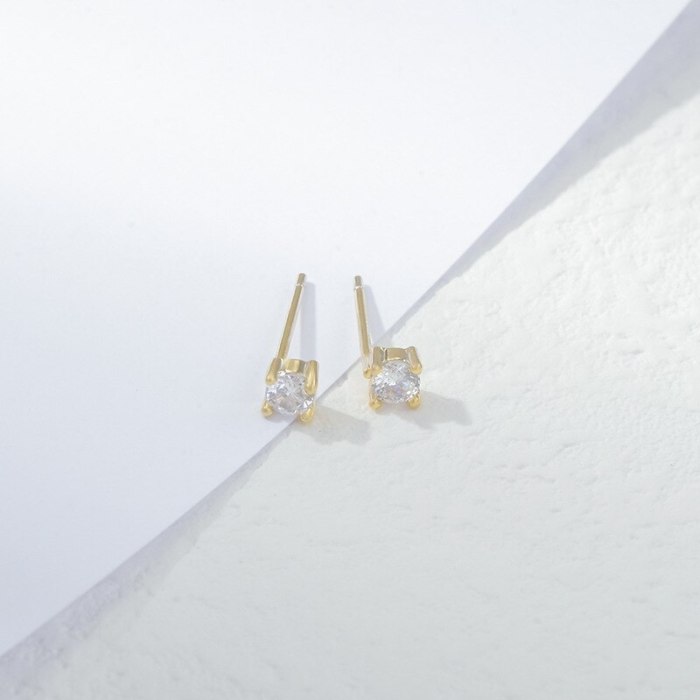 Sterling Silver Needle Three Piece Set Combination Ear Studs One Card Three Pairs Dragonfly Student Mini and Simple Ear Rings