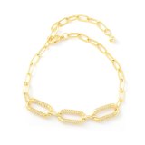 European and American Ins Style Special-Interest Design Geometric Diamond Bracelet Fashion All-Match Pull-out Chain Bracelet