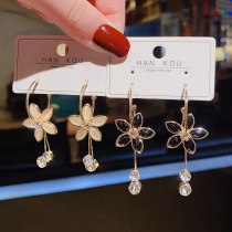Wholesale 925 Silver Needle Flower Earrings Long Earrings New Earrings for Women Dropshipping