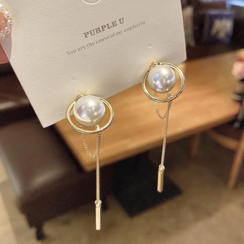 Wholesale 925 Silver Needle Pearl Earrings Tassel Earrings for Women Dropshipping
