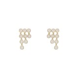 Wholesale Tassel round Ring Earrings Women's Sterling Silver Pin Fashion Stud Earrings Jewelry Gift