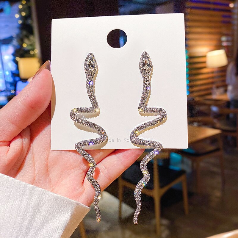 Wholesale New Snake Earrings Women's Long Earrings Jewelry Gift