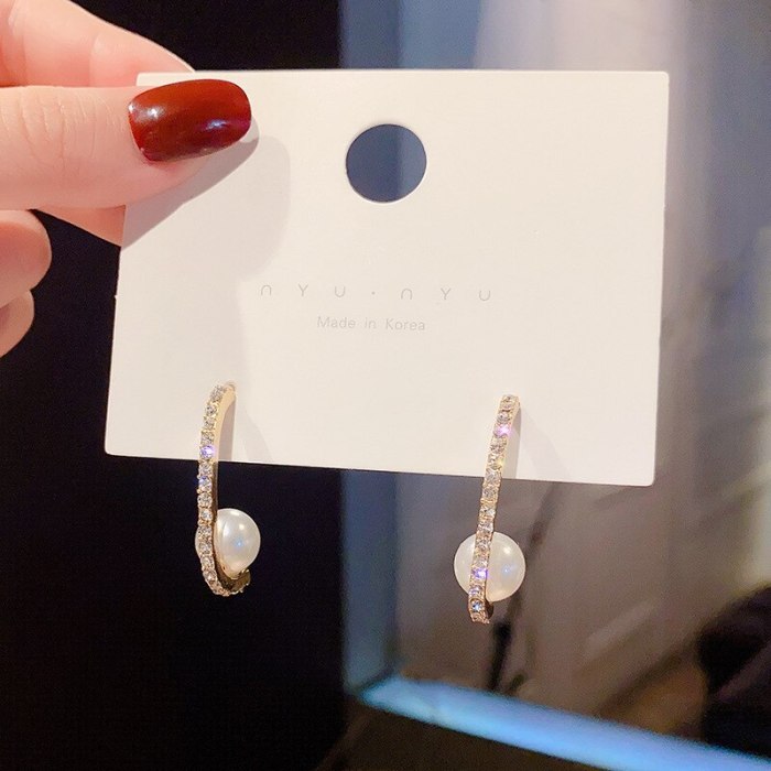 Wholesale Sterling Silver Pin Post Baroque Pearl Earrings Ear Studs Earrings Jewelry Gift