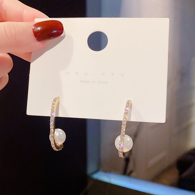 Wholesale Sterling Silver Pin Post Baroque Pearl Earrings Ear Studs Earrings Jewelry Gift