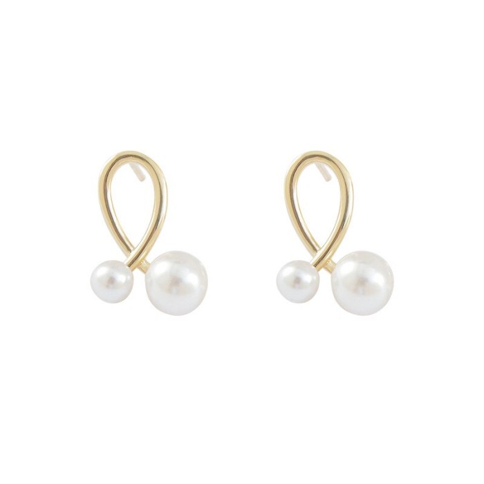 Wholesale S925 Silver Pearl Stud Earrings Female Women Eardrops Earrings Wholesale Jewelry Gift