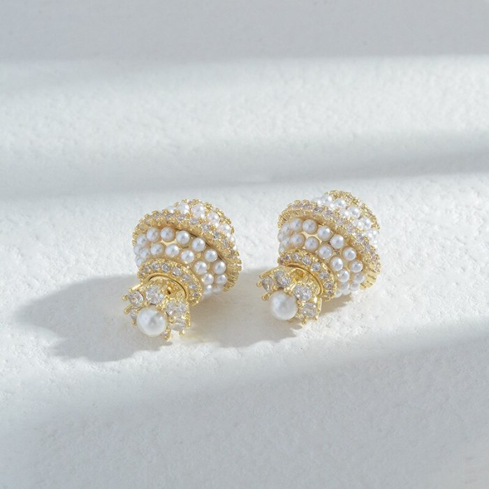 Wholesale Sterling Silver Pin Post One Style for Dual-Wear Pearl Stud Earrings Female Women Earrings Ornament Jewelry Gift