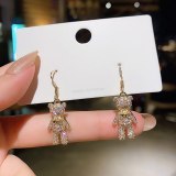Wholesale Sterling Silver Pin Post Ear Hook Female Women Full Diamond Earrings Fashion Jewelry Gift