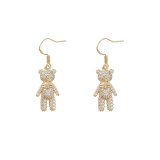 Wholesale Sterling Silver Pin Post Ear Hook Female Women Full Diamond Earrings Fashion Jewelry Gift