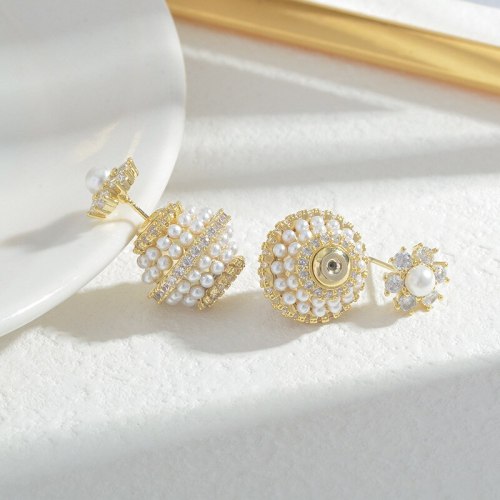 Wholesale Sterling Silver Pin Post One Style for Dual-Wear Pearl Stud Earrings Female Women Earrings Ornament Jewelry Gift