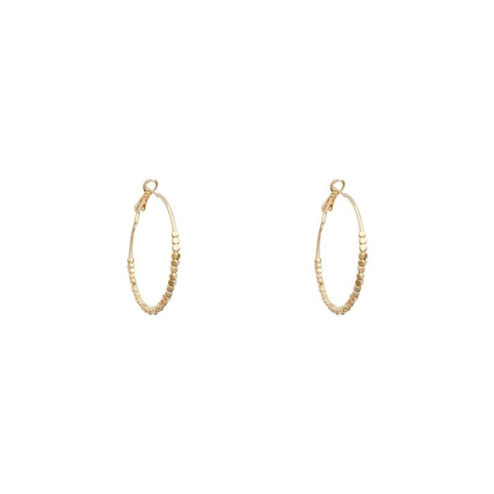 Wholesale Sterling Silver Pin Post Big Circle Earrings Female Women Stud Earrings Fashion Jewelry Gift