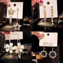 Wholesale Earrings Women's Tassel Earrings Sterling Silver Pin Post Pearl Earrings Jewelry Gift