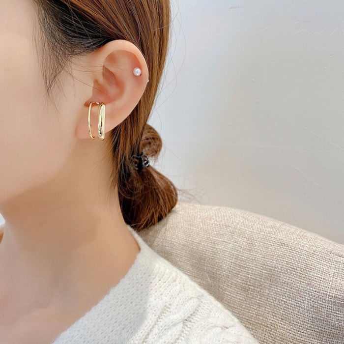Wholesale New Water Drop-Shaped Earrings Non-Piercing Ear Clip Earrings for Women Dropshipping Gift