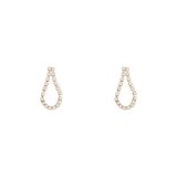 Wholesale 925 Silver Stud Earrings Drop-Shaped Full Diamond Earrings Women Girl Lady Earrings Dropshipping Jewelry
