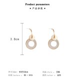 Wholesale Earrings for Women Opal Circle Earrings New Earrings Dropshipping Jewelry