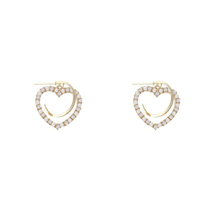 Wholesale S925 silver needle new love Earrings female Fashion Earrings jewelry Dropshipping Gift