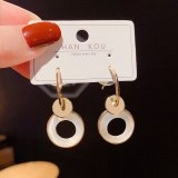 Wholesale Earrings for Women Opal Circle Earrings New Earrings Dropshipping Jewelry